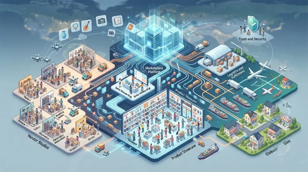 Multi-Vendor Marketplaces: How to Build a Site Like Amazon or Etsy