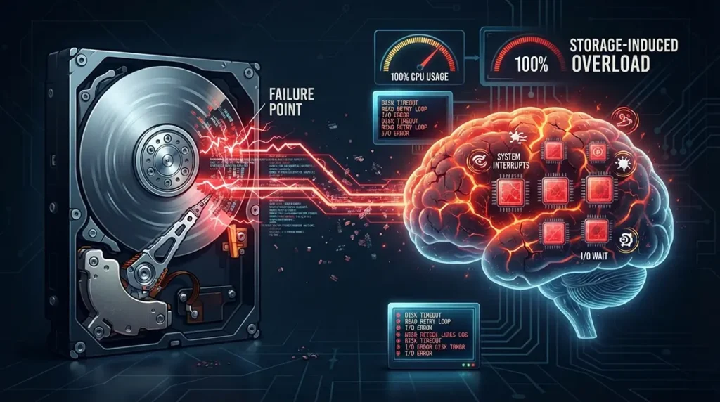 The Hidden Link Between Failing Hard Drives and High CPU Usage