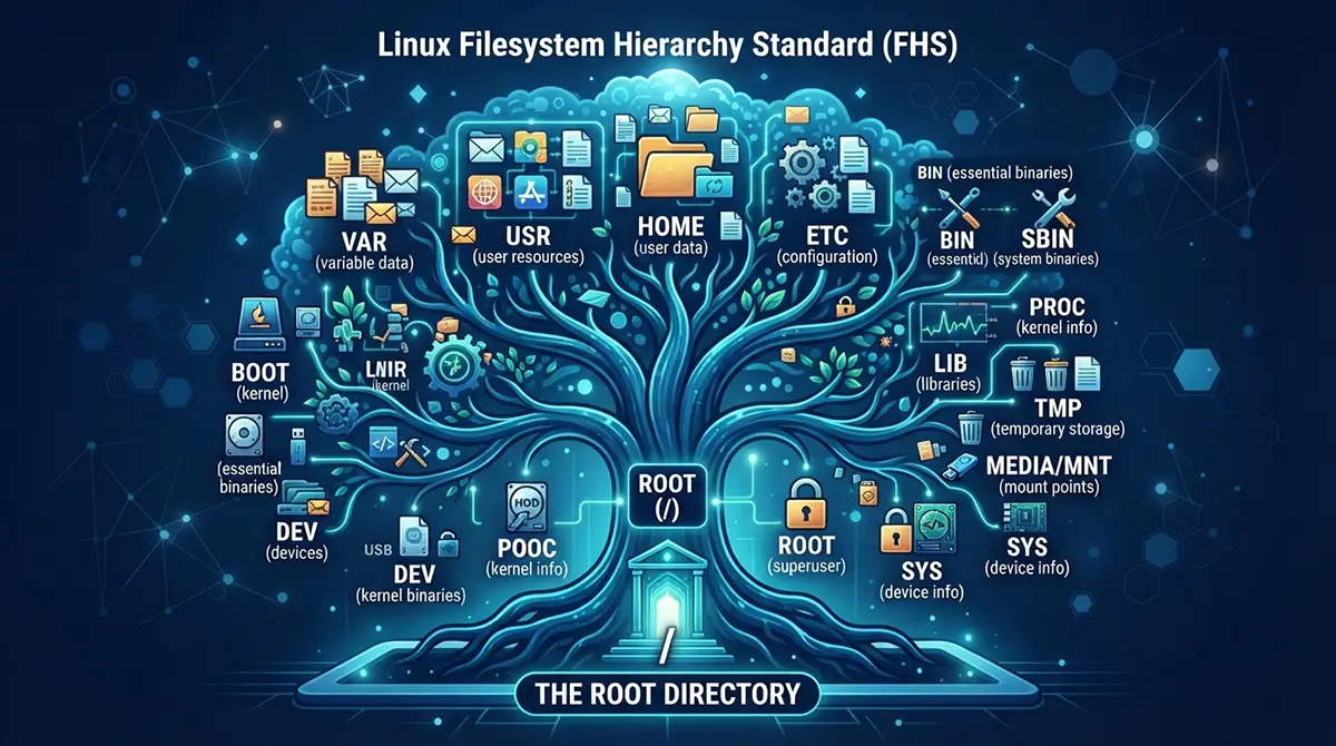 What is the name of the main directory of a linux file system