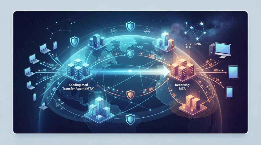 Which protocol provides e-mail facility among different hosts