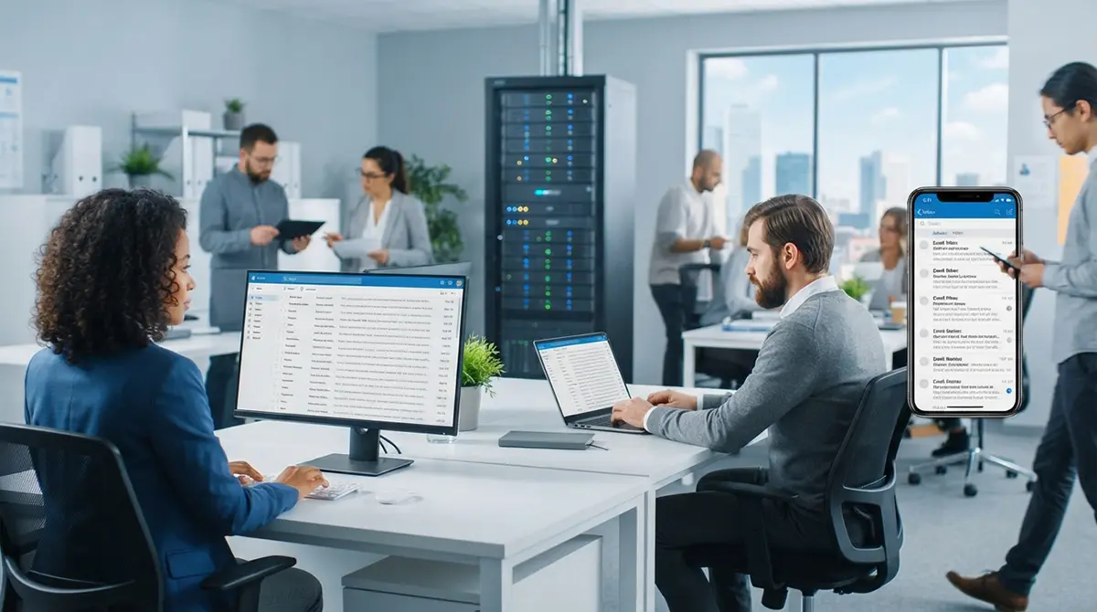 What is an advantage for small organizations of adopting imap instead of pop